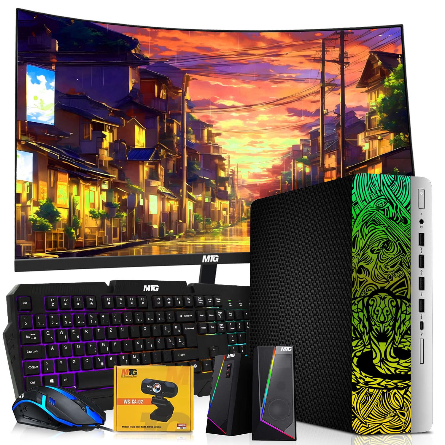 Amazon.com: TechMagnet HP Carbon Black Cobra Edition RGB Gaming